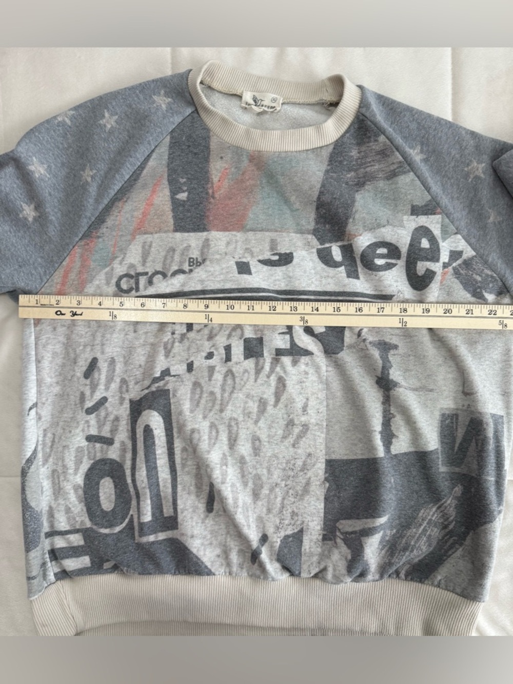 Vintage Style Graphic Sweatshirt Americana Free Spirit 1966 USA Made Pullover - Picture 5 of 8